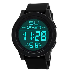 뜨거운 판매 저렴한 야외 건강한 전자 소년 디지털 시계 스포츠 실리콘 디지털 Led 시계