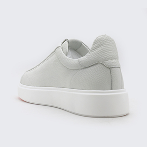 Lanci Shoe Factory Full Customize Full Grain Napa Genuine Leather Men <strong>White</strong> Shoes with Logo Label Designer <strong>Sneakers</strong> - Product Image 4