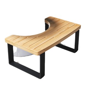 Bamboo Toilet <b>Stool</b> 44.5x30.5x5.5cm Anti Slip Wooden <b>Bathroom</b> Footrest For Toilet Use - Product Image 1