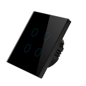 HOT EU 1/2/3/4 Gang Tuya Smart Switch Light Alexa Voice <strong>Control</strong> Touch Glass Wall Wireless WiFi Electrical Switch - Product Image 4