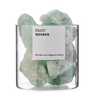 Pot de ciment en pierre de lave de parfum pour la maison diffuseur en cristal de pierre naturelle aromathérapie conteneur en verre diffuseur de ciment diffuseur de pierre