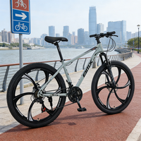 Vélo de montagne en acier le moins cher 24 26 27,5 29 pouces, cadre en acier, roue en alliage de magnésium, Bicicleta, frein à disque, 21 vitesses, vélo de montagne pour hommes