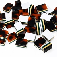 Tuiles de Mahjong en Acrylique Vert Marbré Crème, 160 Tuiles, Motif Classique, Dos Lisse, Durables, Ensemble Américain, Qualité Premium Personnalisée