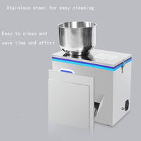 Petite machine semi-automatique de remplissage de poudre d'assaisonnement de farine de sel de nourriture, de cosmétiques et de produits chimiques, 1-500g