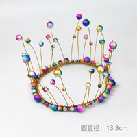 Großhandel Kuchen Topper Hochzeit Braut Tiara Prinzessin Krone Valentinstag Party Kuchen Dekoration