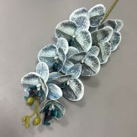 Fleurs artificielles en soie Phalaenopsis réalistes, lot de 9 pièces pour la mise en scène de mariages de style européen et la décoration intérieure