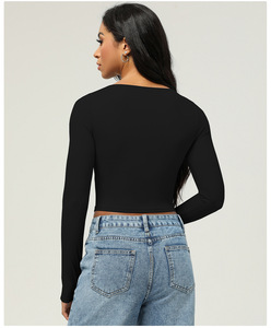 Fabricants de vêtements unisexe manches courtes haut court respirant col rond écologique ample été Patchwork de haute qualité - Product Image 4