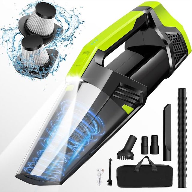 Portable Car Vacuum Cleaner 7000PA Suction High Power Cordless Vacuum Cleaner for Car with Storage Bag