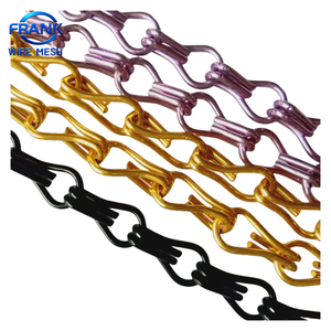 Fournisseur <span class=keywords><strong>de</strong></span> rideaux <span class=keywords><strong>de</strong></span> <span class=keywords><strong>porte</strong></span> en maille métallique décorative en aluminium <span class=keywords><strong>de</strong></span> 2 mm, maille à maillons, pour moustiquaire - Product Image 2