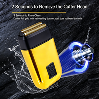 Rasoir Électrique Portable pour Homme avec Écran LED, Rasoir à Grille Sans Fil avec Verrouillage de Voyage, Rasoir de Finition pour Visage et Tête