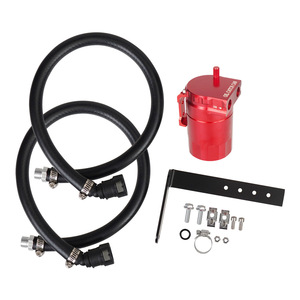 Modified Oil Catch Can Kit With Hose And <b>Bracket</b> For Engine Upgrade Aluminum Alloy <b>Black</b> - Product Image 4