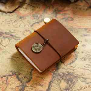 Promotional Traveler's Notebook with 2 Refills <b>Mini</b> Edition Handmade Loose-leaf Notepad Cowhide Pocket Diary Dowling Paper - Product Image 2