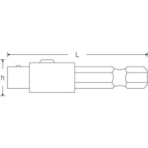 STAHLWILLE - 31161001 1/4'' QR <b>adaptor</b> machine operated - EAN 4018754284221 SOCKET WRENCH ACCESSORIES 1/4" - Product Image 2