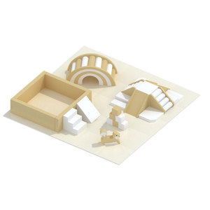 Indoor PlayGround Set With Soft Blocks And Rocking Horse For Kids Home <b>Play</b> Area - Product Image 1