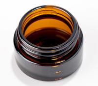 Crème pour les yeux et le visage, soin hydratant, emballage en verre ambré, pot cosmétique avec couvercle, 10g 15g 20g 30g 50g