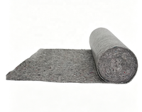 Feutre de peintre gris industriel en polyester recyclé, matériau absorbant de protection pour sols, pour la rénovation résidentielle et commerciale