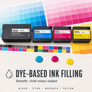 Cartouches d'encre reconditionnées OCB pour HP 902XL 903XL 904XL 905XL avec puce anti-remise à niveau à usage unique, encre à colorants pour la série HP OfficeJet - Product Image 4