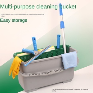 <span class=keywords><strong>Seau</strong></span> de nettoyage en plastique portable de grande capacité épaissi, panier de rangement pour outils, nettoyage <span class=keywords><strong>professionnel</strong></span> à grande échelle, <span class=keywords><strong>lavage</strong></span> de voiture, rangement - Product Image 4