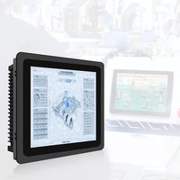Écran tactile capacitif en verre trempé de 17/19 pouces 8G + 128G PC Machine de contrôle industrielle entièrement fermée tout en un moniteur