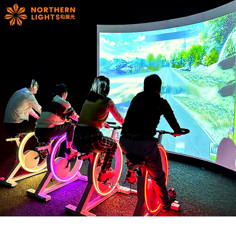 VR Bicycle Sport Rides Scene Physical