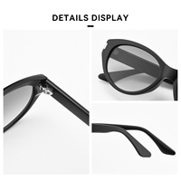 Lunettes de soleil polarisées œil de chat 9216TY pour femme, protection UV400, monture intégrale en fibre d'acétate, technologie avancée anti-UV