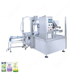 HYRP8-200L-L Automatische Roterende Type Voorgemaakte Zakje 500Ml Wasmiddel Doypack Verpakkingsmachine