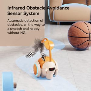 Mèo tương tác đồ chơi cho mèo trong nhà điều khiển từ xa vật nuôi tự động di chuyển đồ chơi thông minh Mèo xe có thu phí <span class=keywords><strong>Kitty</strong></span> Câu Đố tự chơi đồ chơi - Product Image 4