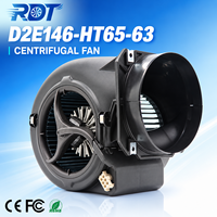 Ventilateur radial industriel AC 230V D2E146-HT65-63 avec impeller de 146 mm pour refroidissement d'armoires, pièce de rechange pour équipement de ventilation CVC