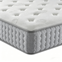 Matelas hybride moderne, fermeté moyenne, orthopédique, avec housse en tissu, taille King et Queen, pour chambre à coucher et mobilier de maison