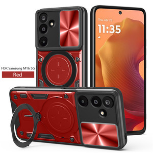 เคสโทรศัพท์ PC TPU แบบแม่เหล็กหน้าต่างบานเลื่อนซีดีสำหรับ Samsung Galaxy M16 5g - Product Image 1