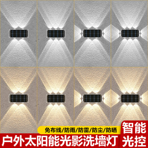 Projecteur mural solaire Xinyao pour extérieur, étanche, idéal pour jardin, villa et aménagement paysager - Product Image 2