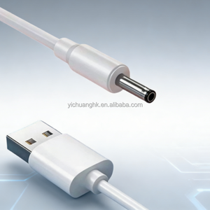 Cable USB a 3.5mm de Carga Rápida 3A, de Cobre Puro con Revestimiento de PVC, para Cepillo de Dientes Eléctrico, Lámpara de Escritorio, Linterna - 5V - Product Image 1