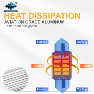 31/36/39/41Mm Festoon Canbus 4014 10SMD <span class=keywords><strong>12SMD</strong></span> Đèn LED C5W Ô Tô Phổ Thông Đọc Bản Đồ Đèn Trắng DC12V - Product Image 6