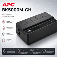Alimentation sans interruption APC haute performance 500VA 300W avec batterie de secours pour système de musique, moniteur de studio, haut-parleur
