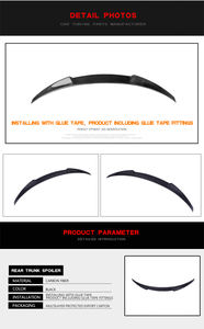 Aileron d'aile de coffre arrière C253 en fibre de carbone pour <span class=keywords><strong>Mercedes</strong></span> Benz Classe <span class=keywords><strong>GLC</strong></span> Coupé GLC300 GLC43 AMG 2015-2019 - Product Image 4