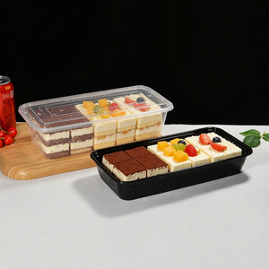 Contenedor Rectangular de PP de Grado Alimenticio, Caja <span class=keywords><strong>para</strong></span> Pastel Tiramisú, Empaque al por Mayor <span class=keywords><strong>para</strong></span> Pescado y Pasta, Caja Desechable <span class=keywords><strong>para</strong></span> Comida <span class=keywords><strong>para</strong></span> Llevar - Product Image 4
