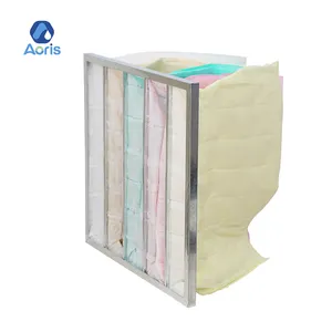 The highest quality G3 G4 custom fiberglass paper pre-air bag filter can clean the room of media material bagged filter bags