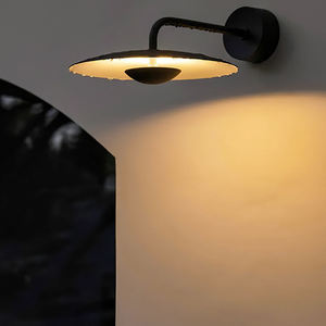 Lampu Dinding Luar Ruangan Antik Hitam Gaya Farmhouse LED dengan Bodi Besi untuk Taman, Hotel, Lanskap, Penggunaan Residensial & Komersial - Product Image 1