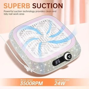 Nail Dust Collector with Reusable Filter Powerful Vacuum Fan Dust Collector Compact Dust Suction Machine - Product Image 1