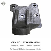 Support de montage pour vérin d'assistance à la direction Weichai 105, côté droit, EZ9K869433504, pièces de rechange robustes pour camions miniers