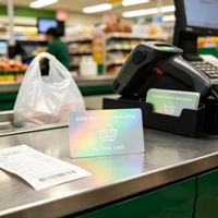 Tarjetas Inteligentes RFID NFC con Chip F08 de 13.56MHz, Personalizadas con Efecto Holográfico de PVC, Resistentes al Agua y a la Intemperie, para Miembros VIP de Hoteles y Negocios