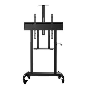 High Quality Mobile <b>TV</b> <b>Stand</b> on Wheels With Storage Table Adjustable Height 1520mm-1850mm Electric Lift <b>TV</b> Cart - Product Image 5