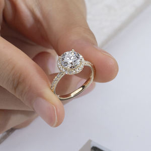 18k राउंड डायमंड 1.62ct d vs2 सगाई की अंगूठी महिलाओं के लिए आई प्रमाणित प्रयोगशाला हीरा - Product Image 5