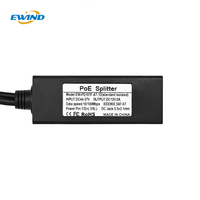 Harga Pabrik Adaptor Y Splitter POE RJ45 Jack DC 48V untuk Kamera IP Input 12V/24V Plastik Bersertifikasi CE Garansi 1 Tahun