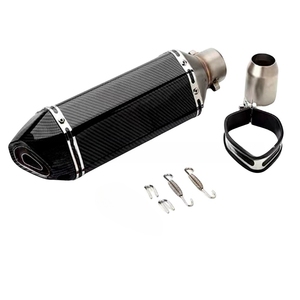 Tubo de Escape Universal para Motocicleta de Acero Inoxidable, Tubo de Escape Hexagonal de Acero Inoxidable, Sistema de Escape para Motocicleta - Product Image 2