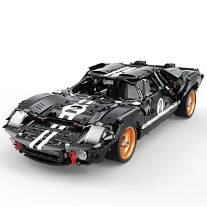 Technic Moc 2399Pcs Ford GT40 City Racing Auto Model Kit Bricks Speelgoed App Afstandsbediening Bouwstenen Voor Kinderen