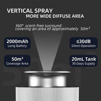 Diffuseur d'arômes d'huiles essentielles sans eau pour voiture, en aluminium luxueux, vide et automatique, emballage personnalisé pour supermarché 4S