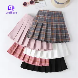 2023 New Girls' Pleated Skirt Middle School Children'S College Style Summer Children'S Plaid Skirt