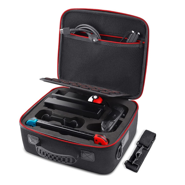 Carrying Case for Nintendo Switch/Switch OLED Model Hard Travel Storage Protective Case with EVA