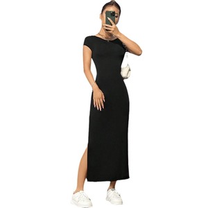 Elegante <span class=keywords><strong>Abito</strong></span> Senza Maniche in <span class=keywords><strong>Maglia</strong></span> a Linea A per Donna, Vita Media, Casual Estivo, Disponibile in Nero, <span class=keywords><strong>Fucsia</strong></span> e Rosso Rosa - Product Image 5